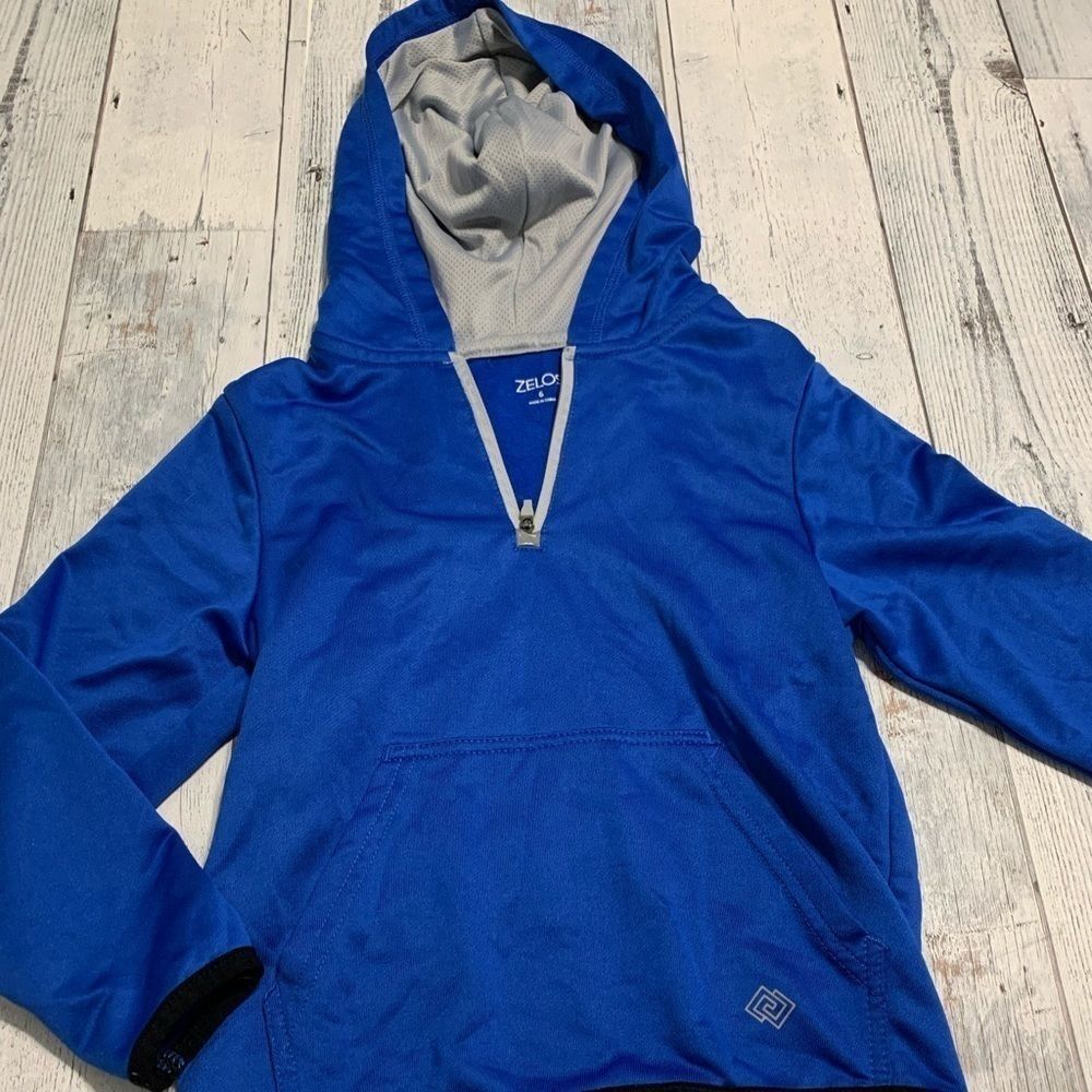 Zelos Blue Pullover Jacket